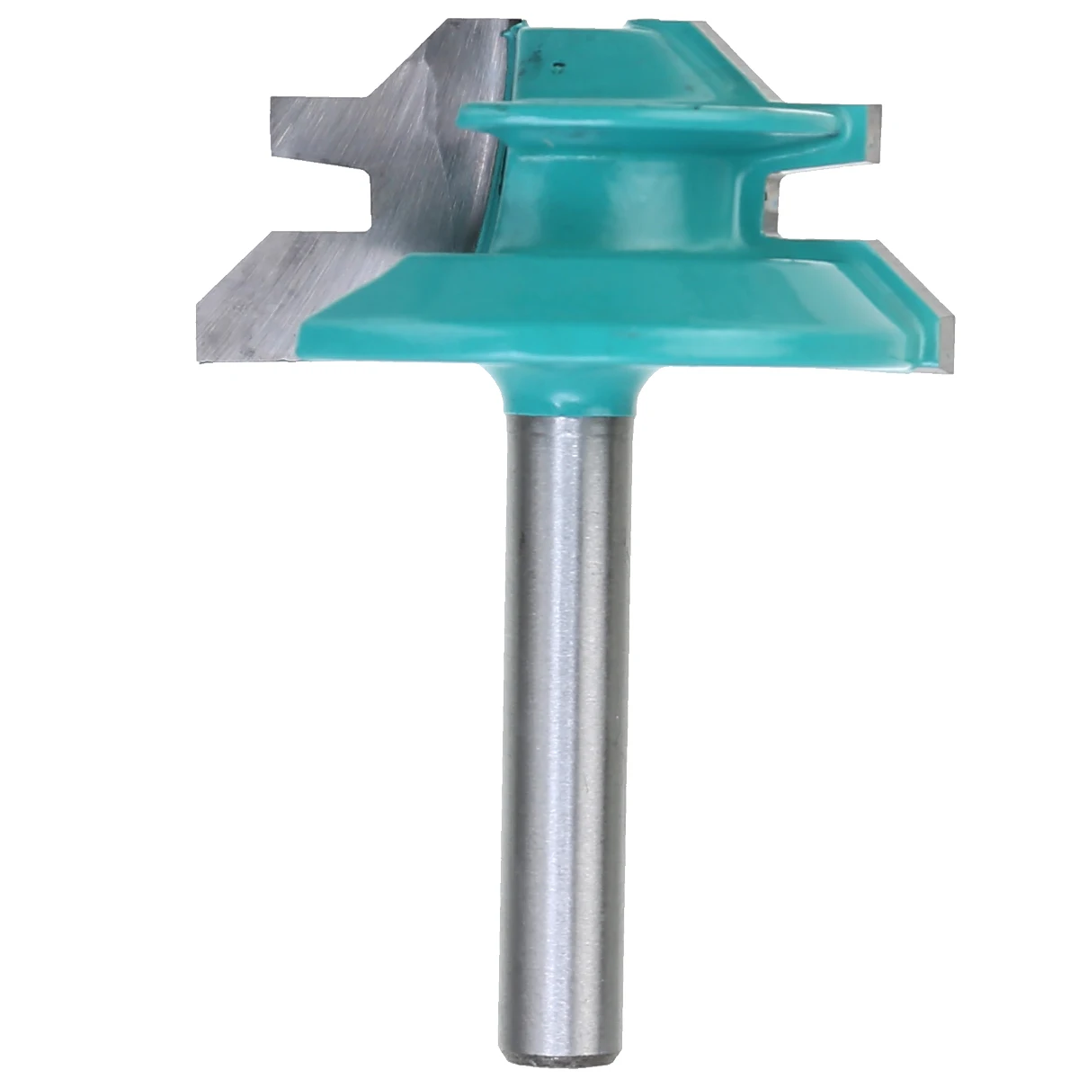 

1Pcs 45 Degree Small Lock Miter Router Bit 1/4" Shank 1-1/2" Diameter Tenon Carbide Milling Cutter For Woodworking