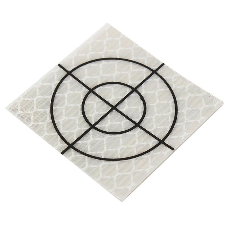 100Pcs Prism Measurement Reflector Sheet Reflective Tape Target Total Station Tunnel Survey 40X40Mm | Инструменты