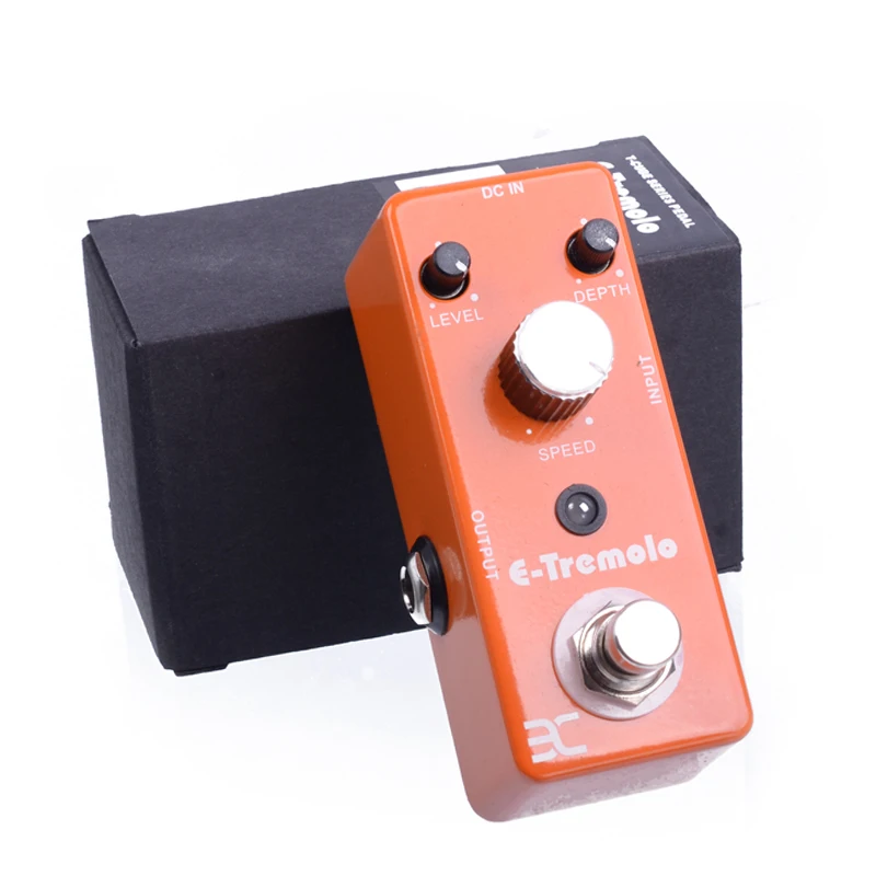 EX New T-Cube педаль E-Tremolo гитарные педали эффектов TC-43 металлический корпус+ Бесплатный разъем
