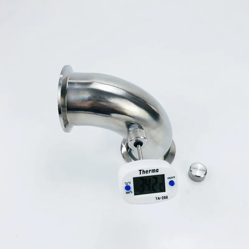 Изгиб трубы 1 5 дюйма (38 мм) od 50 мм 90 градусов с наконечником Thermowell фитинг тройным