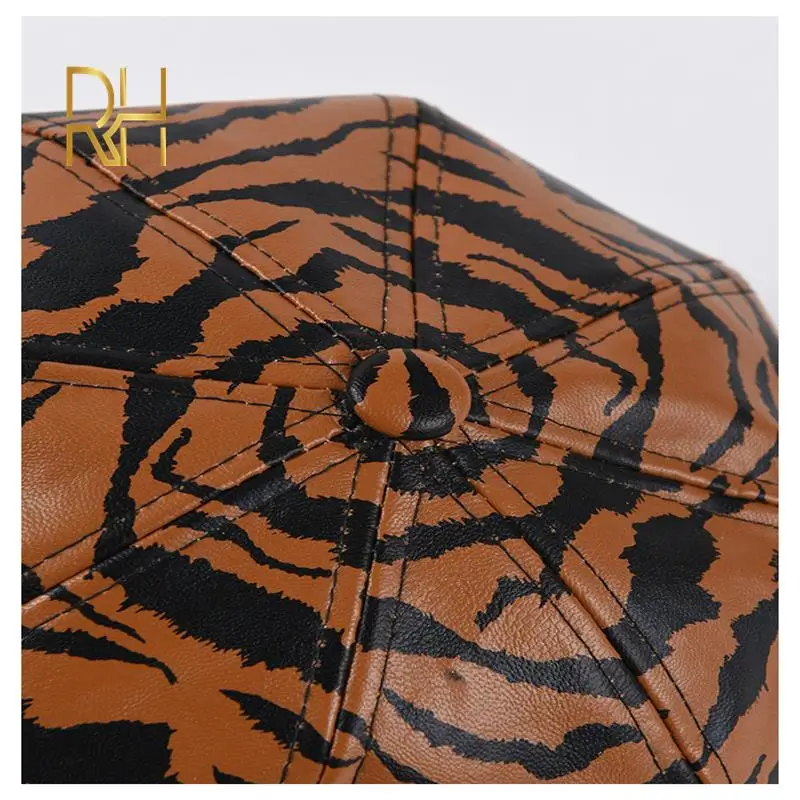 Восьмиугольный женский берет из искусственной кожи женские винтажные зимние