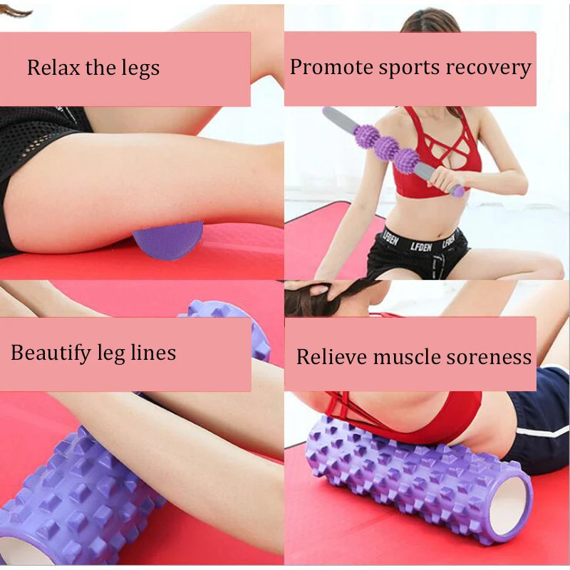 3 комплекта массажная палочка из пены для йоги пилатеса фитнеса | Красота и