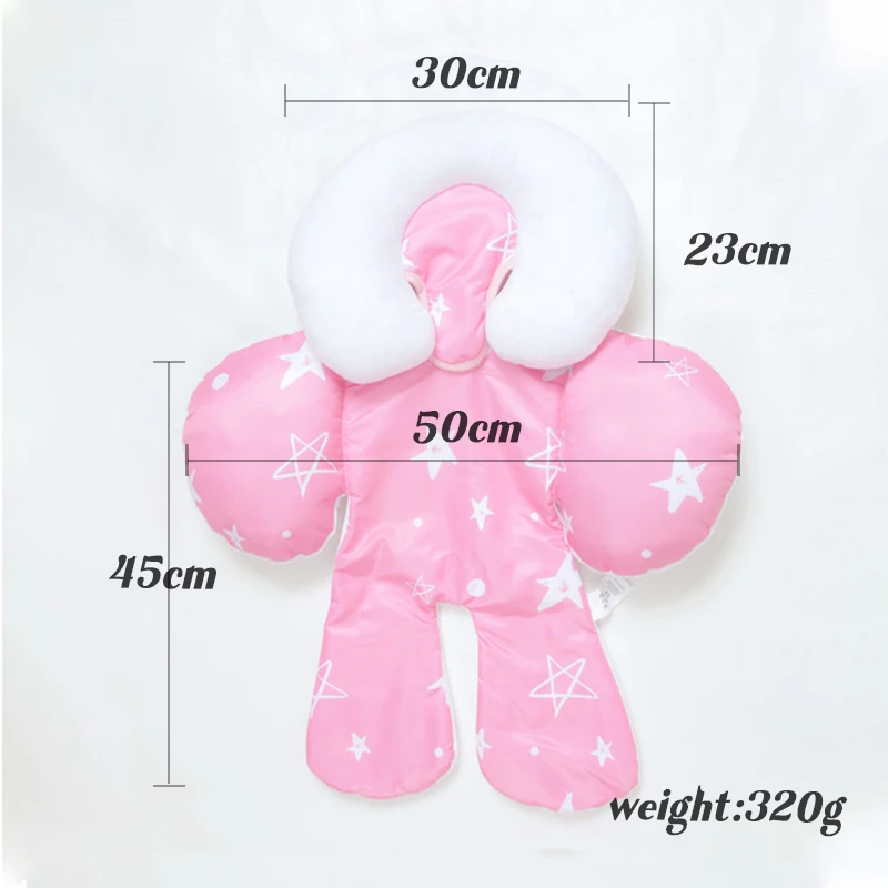 

Baby Car Safety Soft Sleeping Head Support Pillow with Matching Seat Belt Strap Covers Baby Carseat Neck Protection Headrest