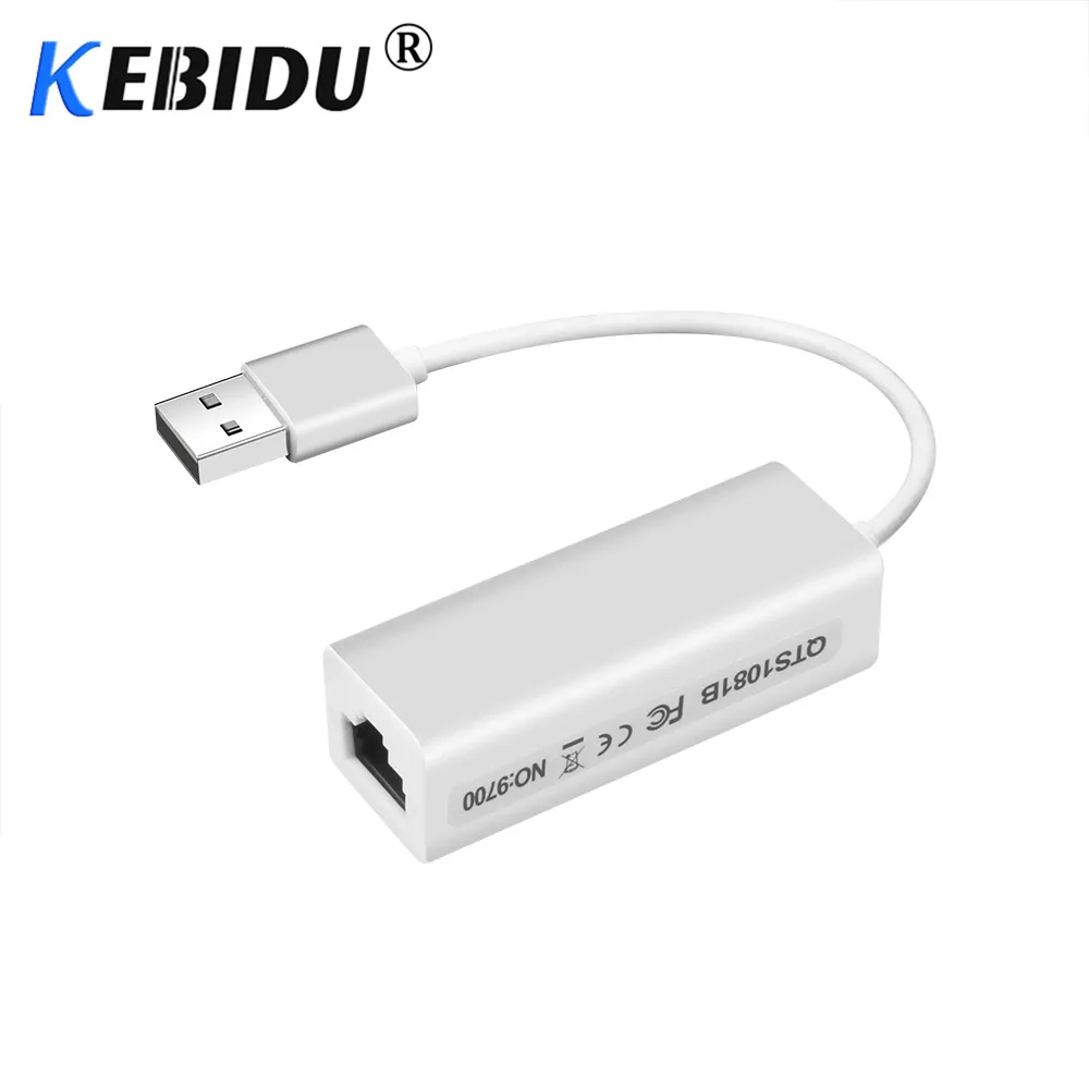 Kebidu USB 2 0 к RJ45 Lan адаптер Сетевая карта RD9700 высокая скорость для Mac OS Android планшетный