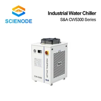 scienode industrial water chiller sa cw5300ai cw5300ah cw5300bi 1800w capacity for 150w to 200w co2 laser tube cooling newcarve