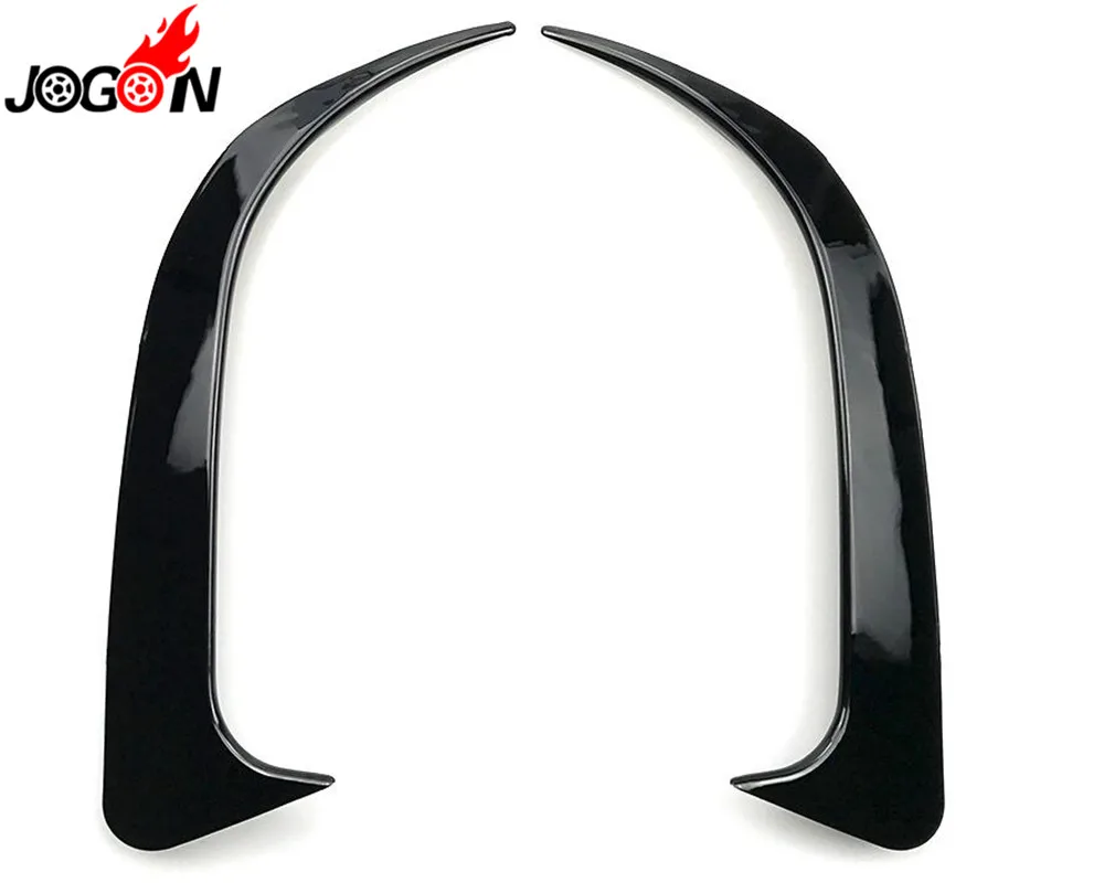 Глянцевый черный бампер боковой дышащий каркас спойлер для губ отделка крышки