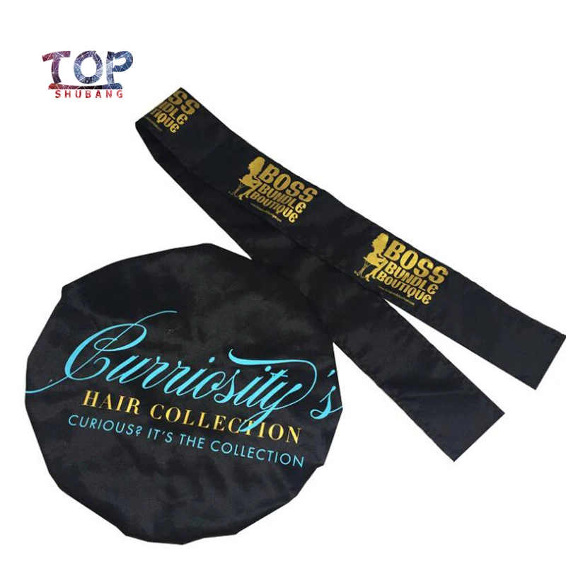 Блестящий логотип разноцветный новая Женская атласная шляпа/повязка на голову