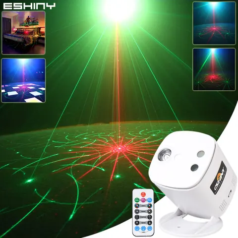 ESHINY Новый USB R & G лазер 40 узоров проектор сцсветильник RGB вечерние дискотека танцы KTV комнатный эффект светильник s шоу B219N7