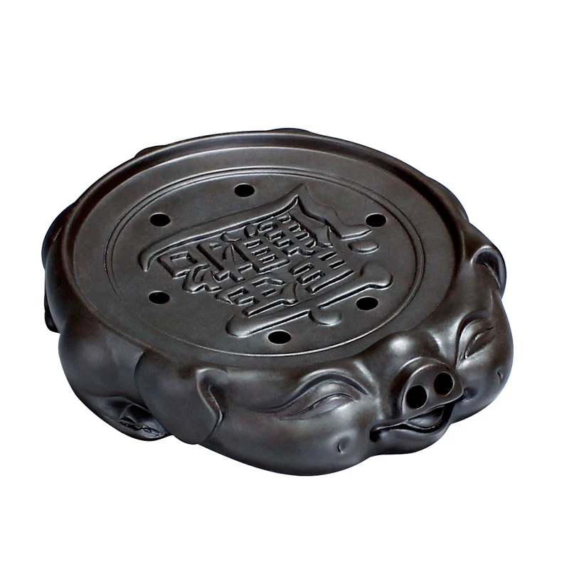 Новый год 1 шт. фиолетовые глиняные чайные лотки для домашних животных талисман