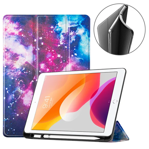 19IPAD102 SYBC YHX Чехол для ipad 10,2 чехол для ipad 7 Мягкий ТПУ чехол для планшета с карандашом держатель для ipad 9,7 funda capa - Цвет: 19IPAD102 SYBC YHX