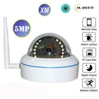 Бесплатная доставка XMeye iCsee беспроводная Wifi IP наружная Водонепроницаемая металлическая купольная камера 5 Мп TF карта монитор для дома ИК датчик движения