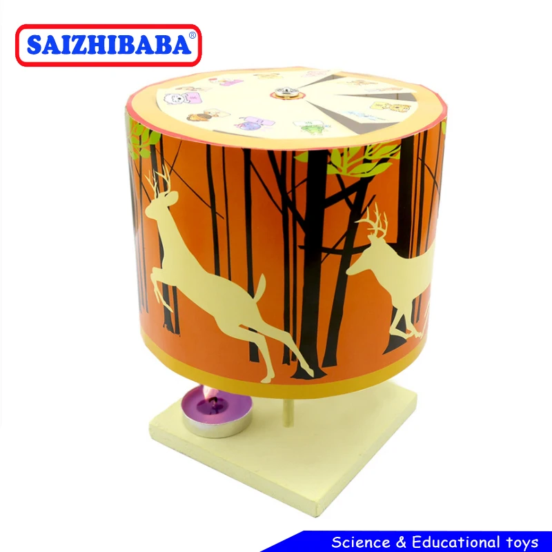 Saizhibaba Creative DIY Revolving Lantern Model Kits Inventions Making Invention Science Experiment Toy |