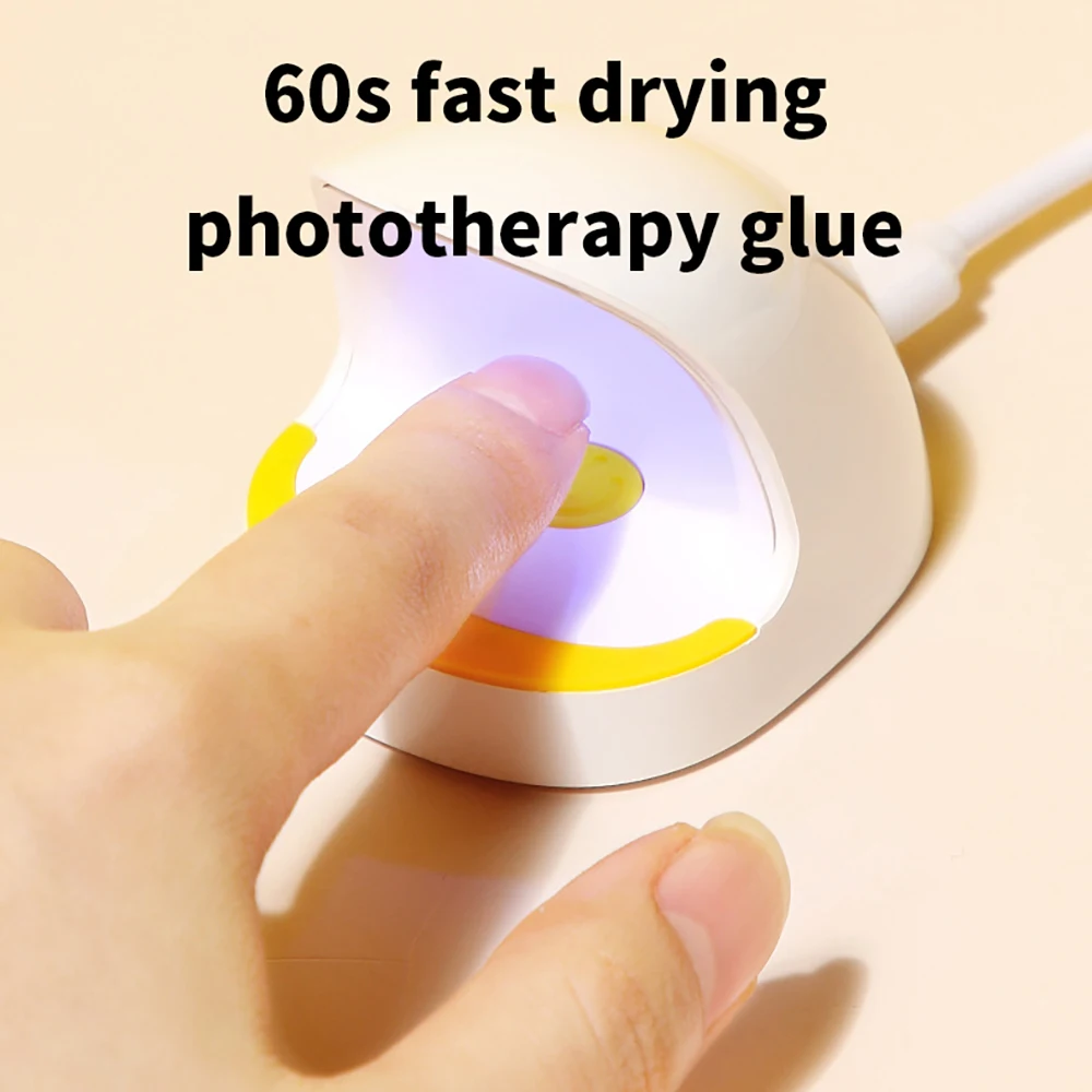 

Portable 6W LED Lamp Nail Dryer 3 LEDs Portable UV Ice Lamp For Drying Gel Polish Mini Manicure Tools Home Use Nail lamp