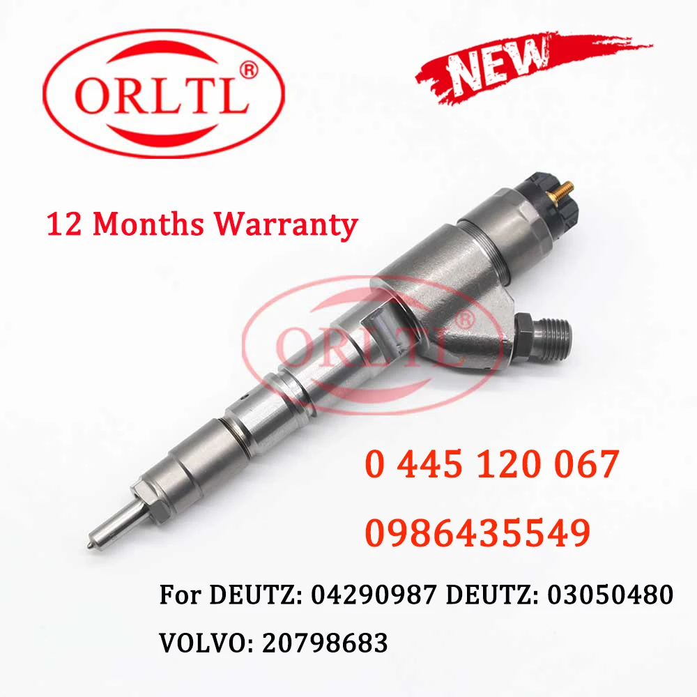 

Diesel 0445120067 0986435549 Common Rail Fuel Injector 0 445 120 067 FOR DEUTZ ENGINE 03050480 04290987 VOLVO 20798683