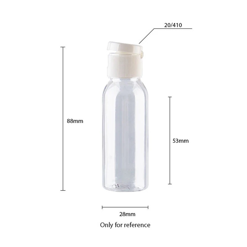 Круглая пластиковая Флип-лампа 30 мл X 50 женский лосьон объемом 1 унция флакон для