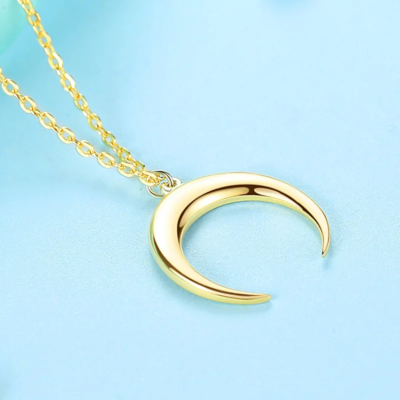 Подлинное Стерлинговое Серебро 925 пробы позолоченное ожерелье с кулоном в виде