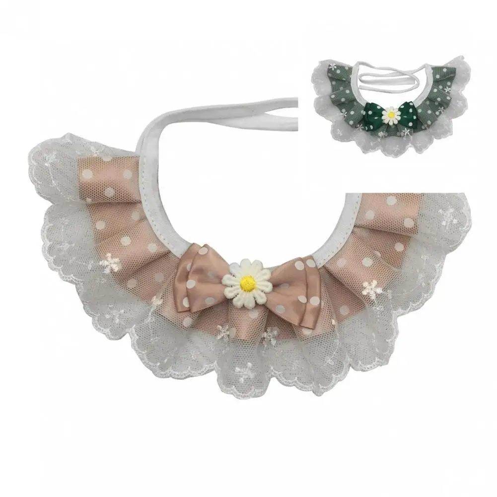 

Comfortable Wear Accessories Cat Dog Lace Collar Scarf for Christmas