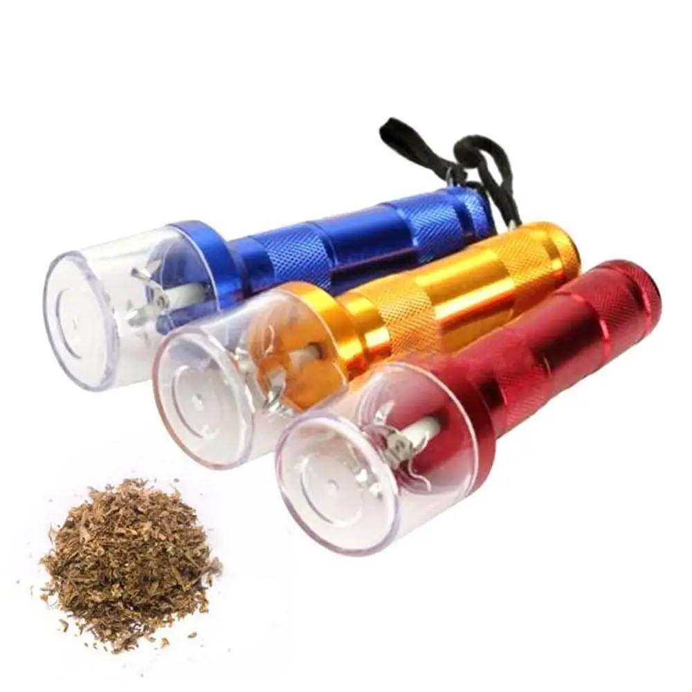 Электрический фонарь дробилка Кривошип табачный дым Травяные специи точильщик