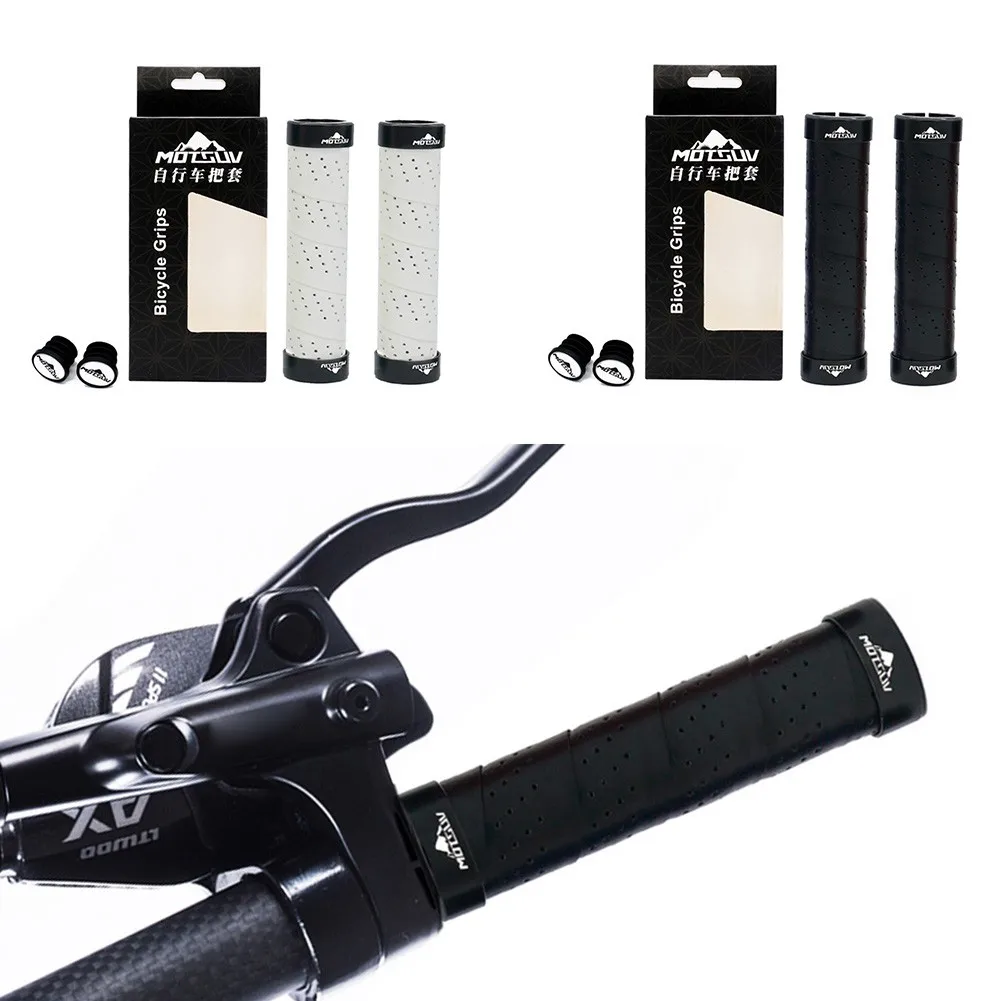 

1Pair Bicycle Lock-On Handlebar Grips Cover MTB Folding Bike Non-slip Less Vibrations Handlebar Grip Cycling Secure Assembly