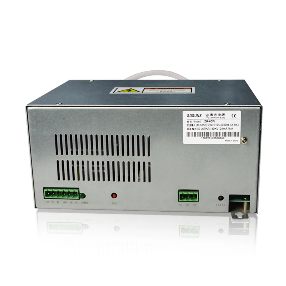 Лазерный источник питания 60 Вт для стеклянной лазерной трубки Co2 40 50 70 Вт|Запчасти