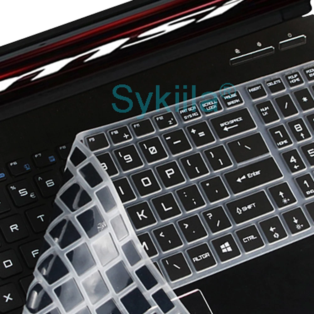 Чехол для клавиатуры MSI GL75 GL73 GL72 GL72M GL65 GL63 GL62MVR GL62M GL62VR GL62 прозрачный силиконовый