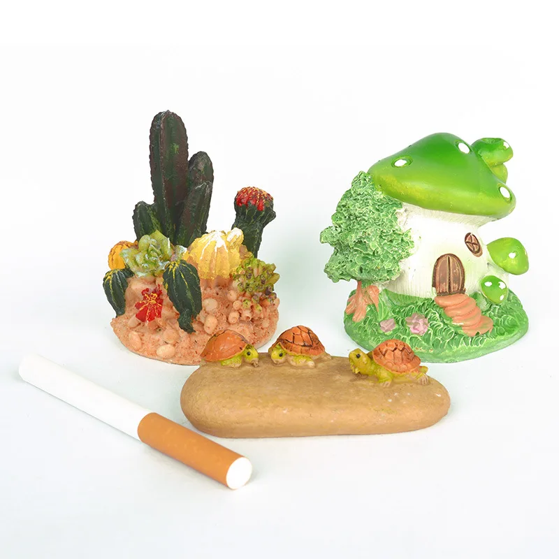 

Resin Mushroom House Fish Aquarium Decoration Cactus Turtle Model Ornaments Home Tank Underwater Landscape Accessories Materials