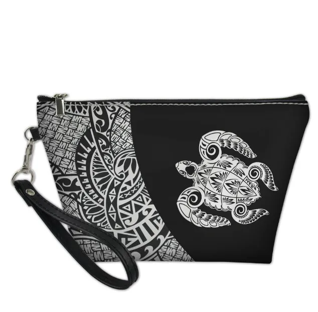 

Northern Mariana Islands Design Make Up Bags For Girls Turtle Cosmetic Bag Women Travel Handbag Case Pouch Rock Storage Purse