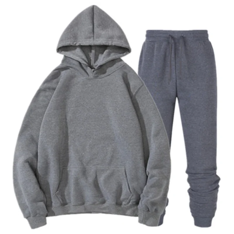 

2020 Hot Sale Men's Sports and Leisure Joggers Sweat Suits Hoodies+Pants Suit Sweatshirt Sportswear Set 2pc Hoody Suit
