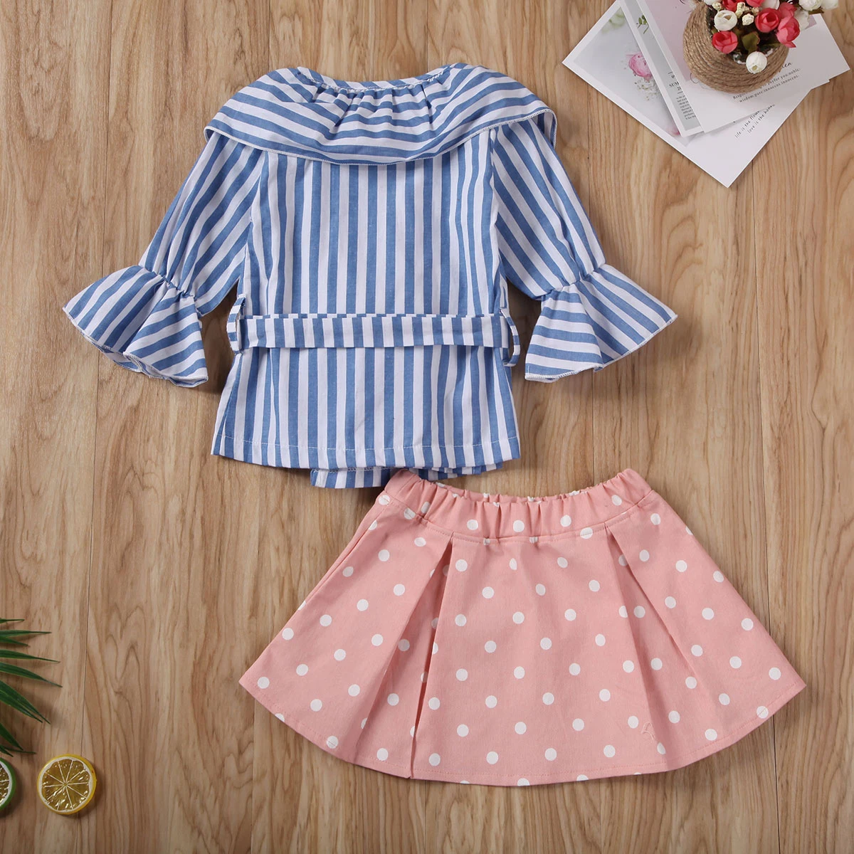 Весна Осень 2020 детская одежда детское платье для маленьких девочек полосатый топ