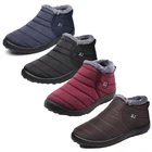 Nisженские ботинки размера плюс; Теплые зимние ботинки; Женские ботильоны; Женская зимняя обувь; Модная плюшевая обувь; Женские слипоны