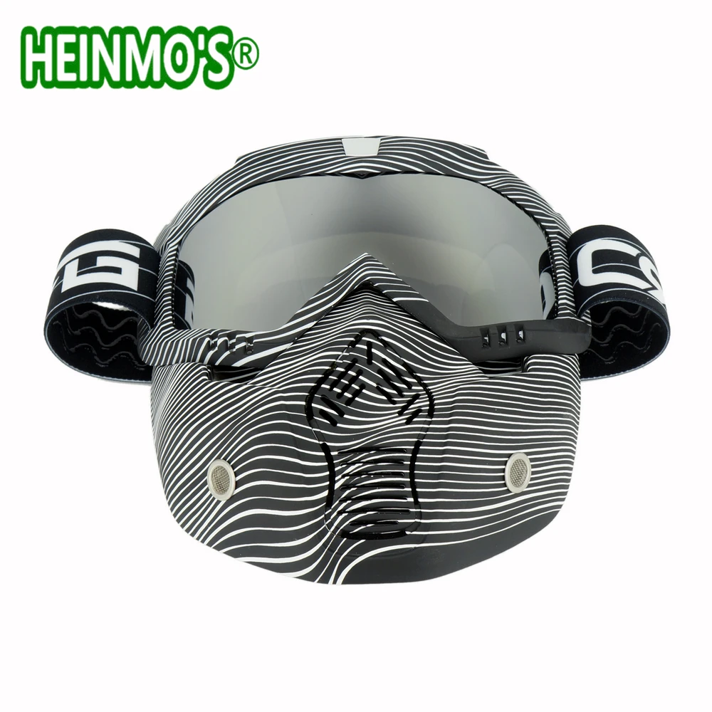 Новые винтажные шлемы Съемные очки и рот фильтр идеально подходит для открытого
