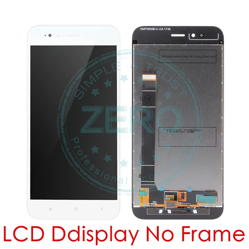 ЖК-дисплей с рамкой и сенсорной панелью для Xiaomi Mi A1/5X запасные части ремонта