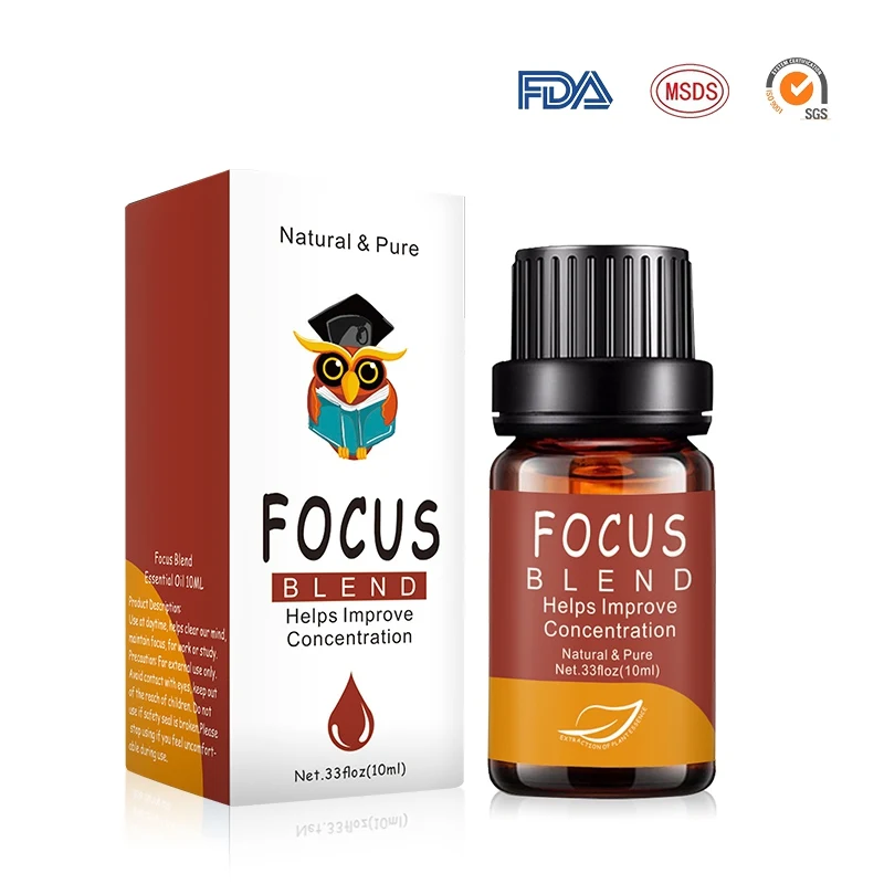 Улучшение фокуса 10 мл эфирные масла чистый живой цветок эфирное масло для