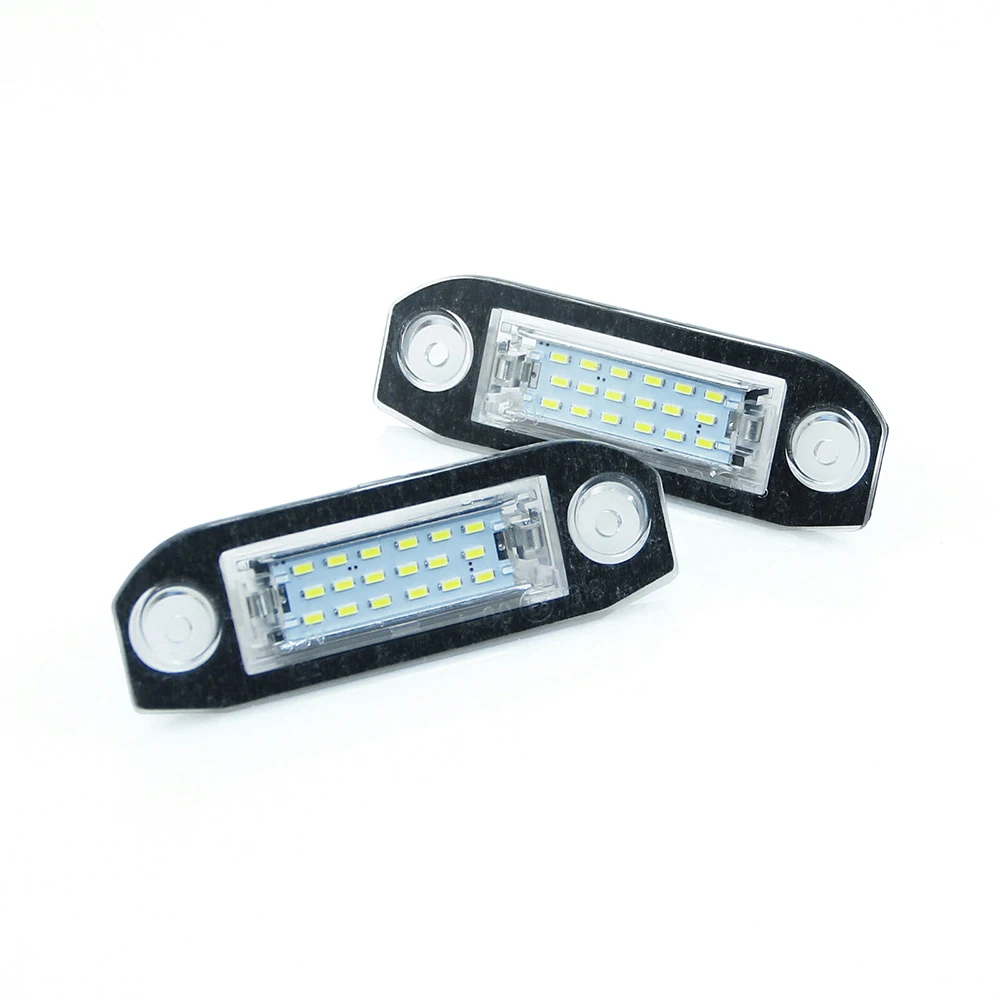 1Pair LED Number Plate Light For Volvo C70 S40 S60 S80 V50 V60 V70 XC60 XC70 XC90 Led Lights Car Accessories Interior Parts