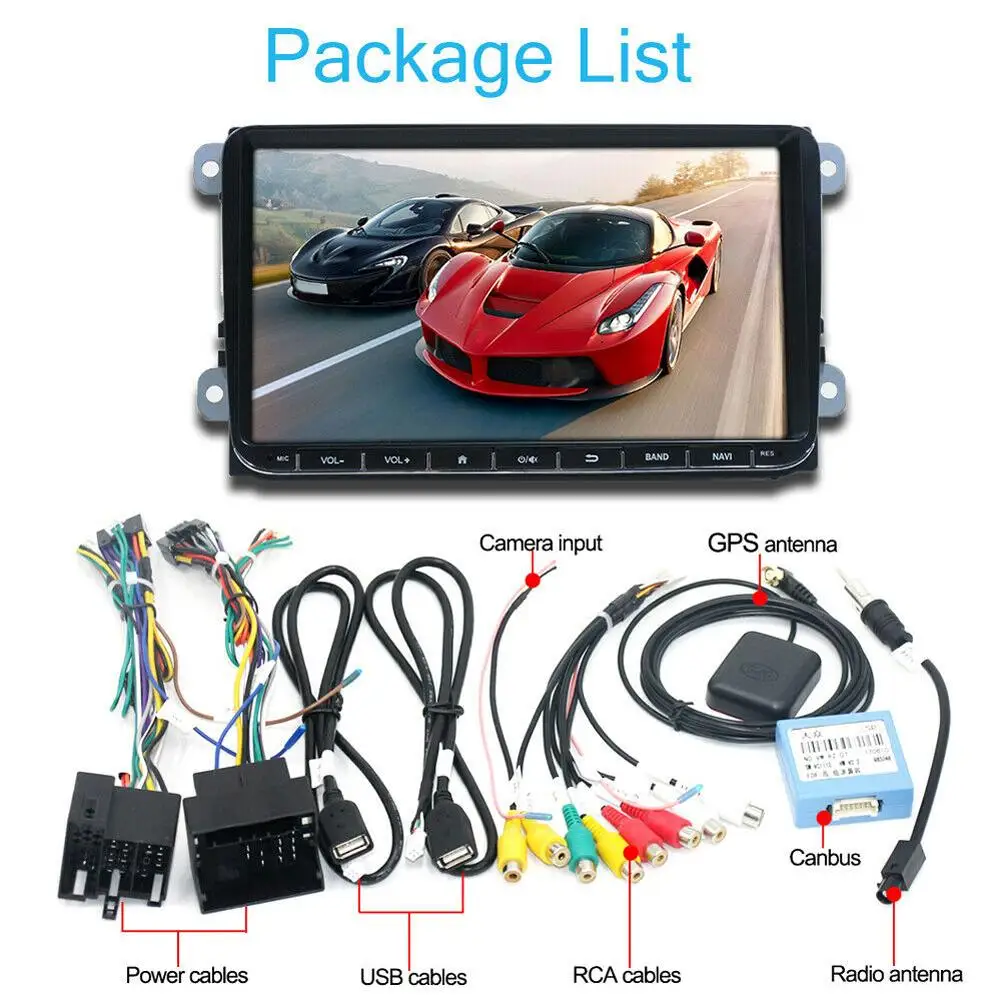 Автомагнитола 2DIN мультимедийный плеер с GPS навигацией Bluetooth Wi Fi проигрыватель 9