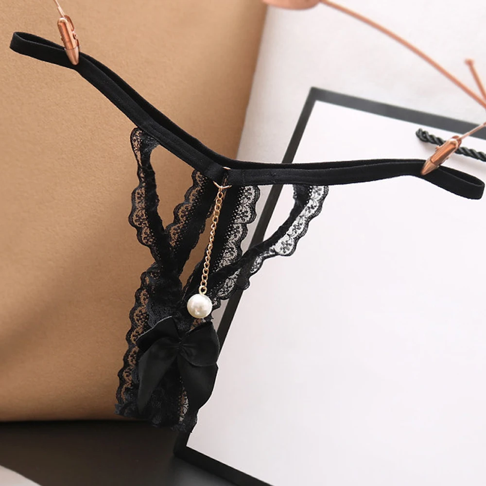 Женские прозрачные трусики-стринги с открытой промежностью | Тематическая