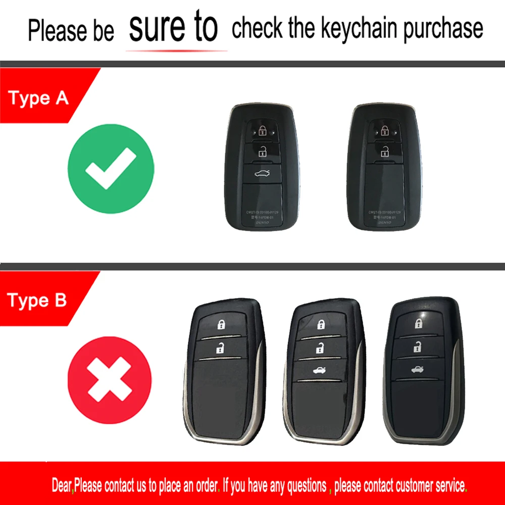

Car Key Cover Car Key Case For Toyota CHR C-HR Prado Camry Avalon Prius Corolla RAV4 Avalon Keychain Key Holder