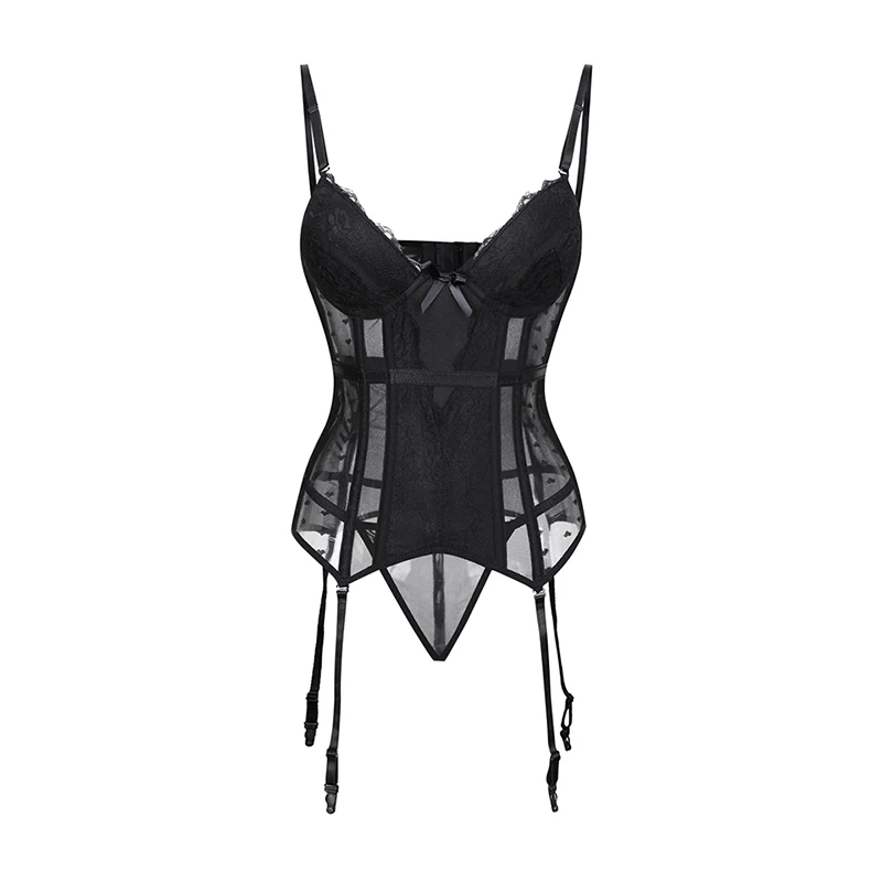 Сексуальное Женское Белье Стимпанк Корсет Топ Бюстье Shaper Underwear Нижнее Сетка