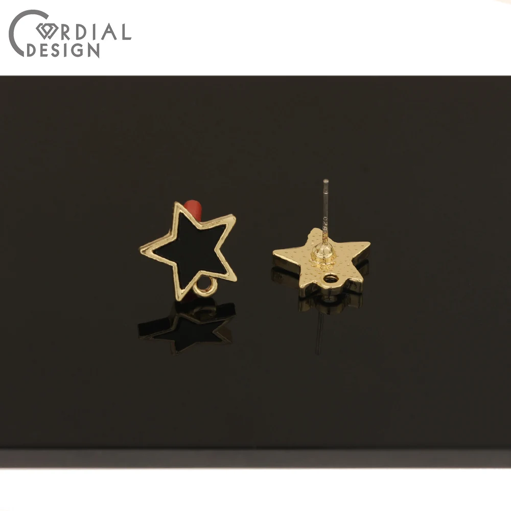 

Cordial Design 100Pcs 13*13MM Jewelry Accessories/Earrings Stud/Star Shape/Hand Made/DIY Making/Jewelry Findings & Components