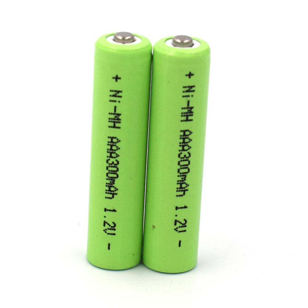 

2Pcs 1.2V 3A Nimh Rechargeable Battery AAA 300mAh Ni-Mh Moutain Top Cell with No Welding Tabs for Led Solar Light