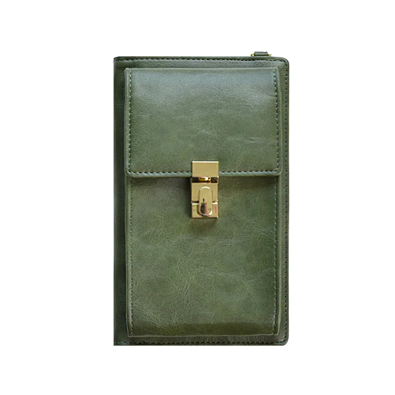 9055 green Новая модная сумка для телефона из искусственной кожи, женская сумка через плечо, кошелек для монет, вместительная Минималистичная Портативная сумка-мессенджер - Цвет: 9055 green