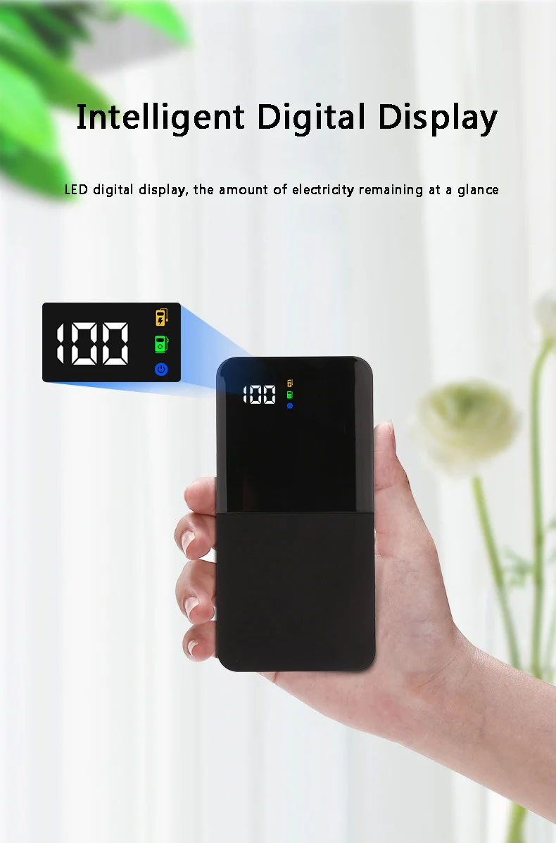 Горячая новых продуктов 10000 мАч Внешний аккумулятор Двойной USB резервный аккумулятор для сотового телефона двойной вход с цифровым дисплеем экран