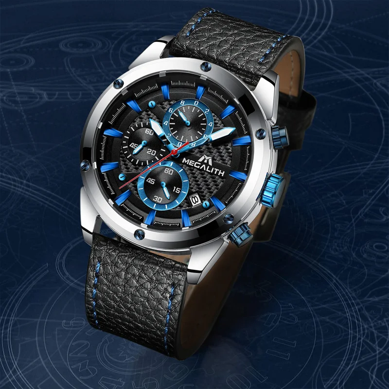 Мужские часы от ведущего бренда роскошные спортивные с хронографом