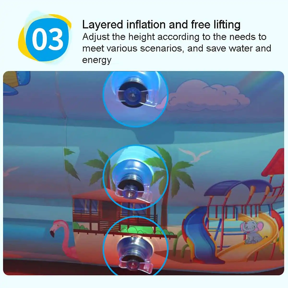 

Swimming Pool Children's Baby Paddling Square Bubble Bottom Inflatable Pool Swimming Supplies Toddler Games piscina kid pool