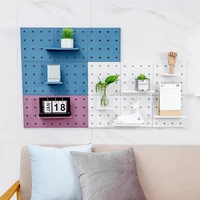 ins nordic hole board wall shelf hook decor photo frame diy wall art display storage rack holder organizer home wall decoration