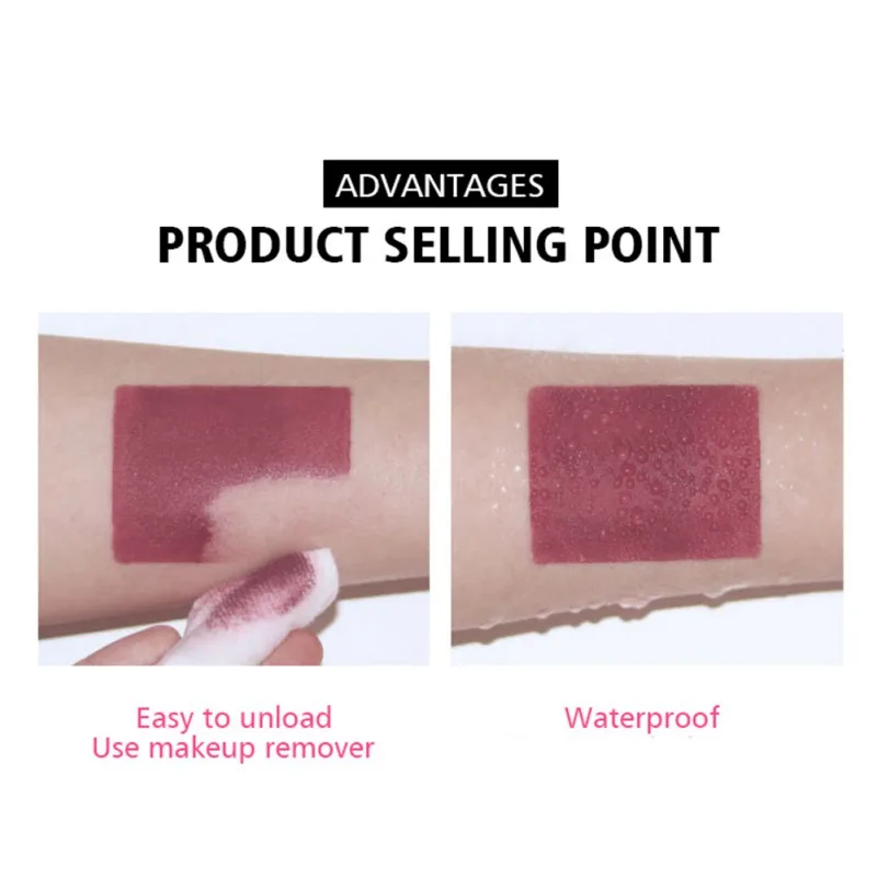 4 шт. сексуальная матовая губная помада бархатный блеск для губ набор не Цветущая