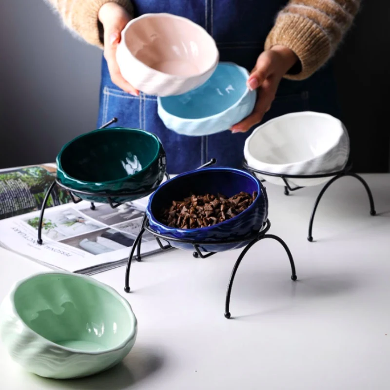 Красивая пиала для кошек и собак защиты керамика позвонка 15 градусов Диаметр