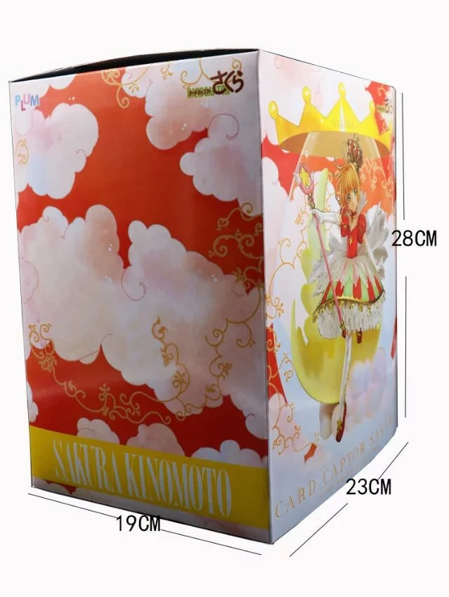 Японская аниме карточка каптор Сакура 15 лет на годовщину Kinomoto Sakura Crown масштаб 1/7