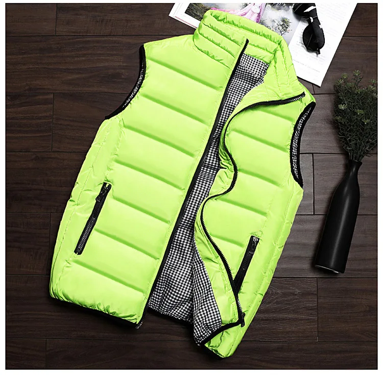 INS Ultra-fire bao kuan MEN'S Vest Outdoor Vest Clothing Autumn& Winter Coat Men down Feather Cotton Vest