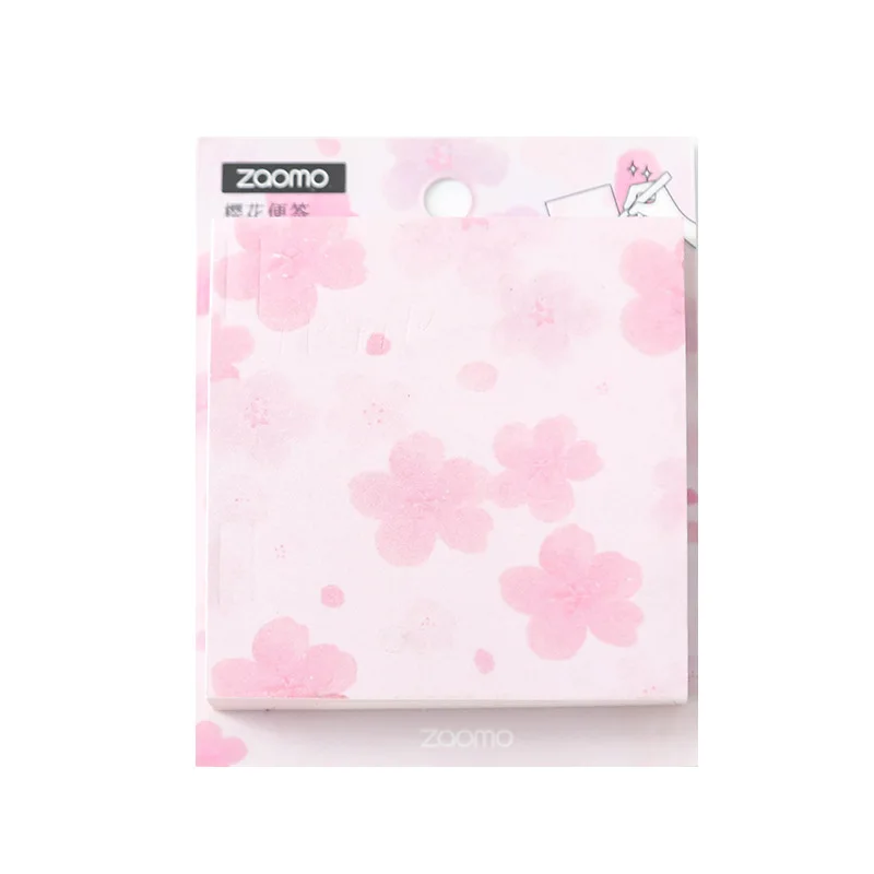 1 шт. вишневый цвет липкий блокнот 80 листов розовый для записей канцелярские